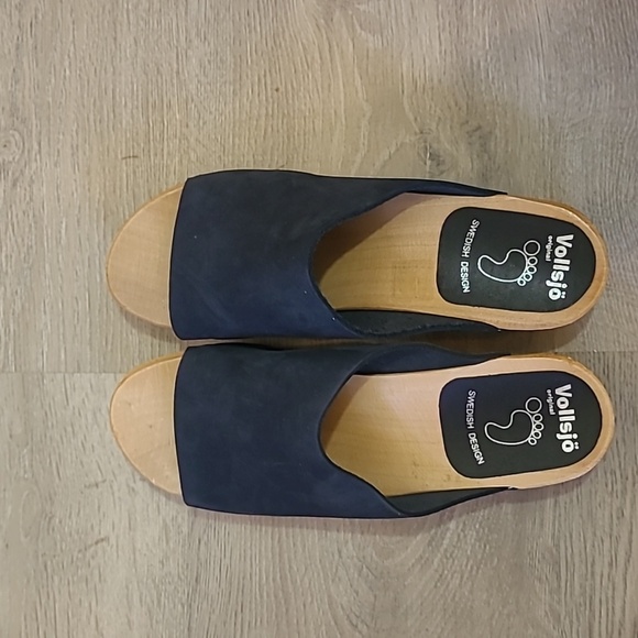 COPY - Vallejo swedish design wood leather upper clogs size 40 or 8.5 - Picture 7 of 7